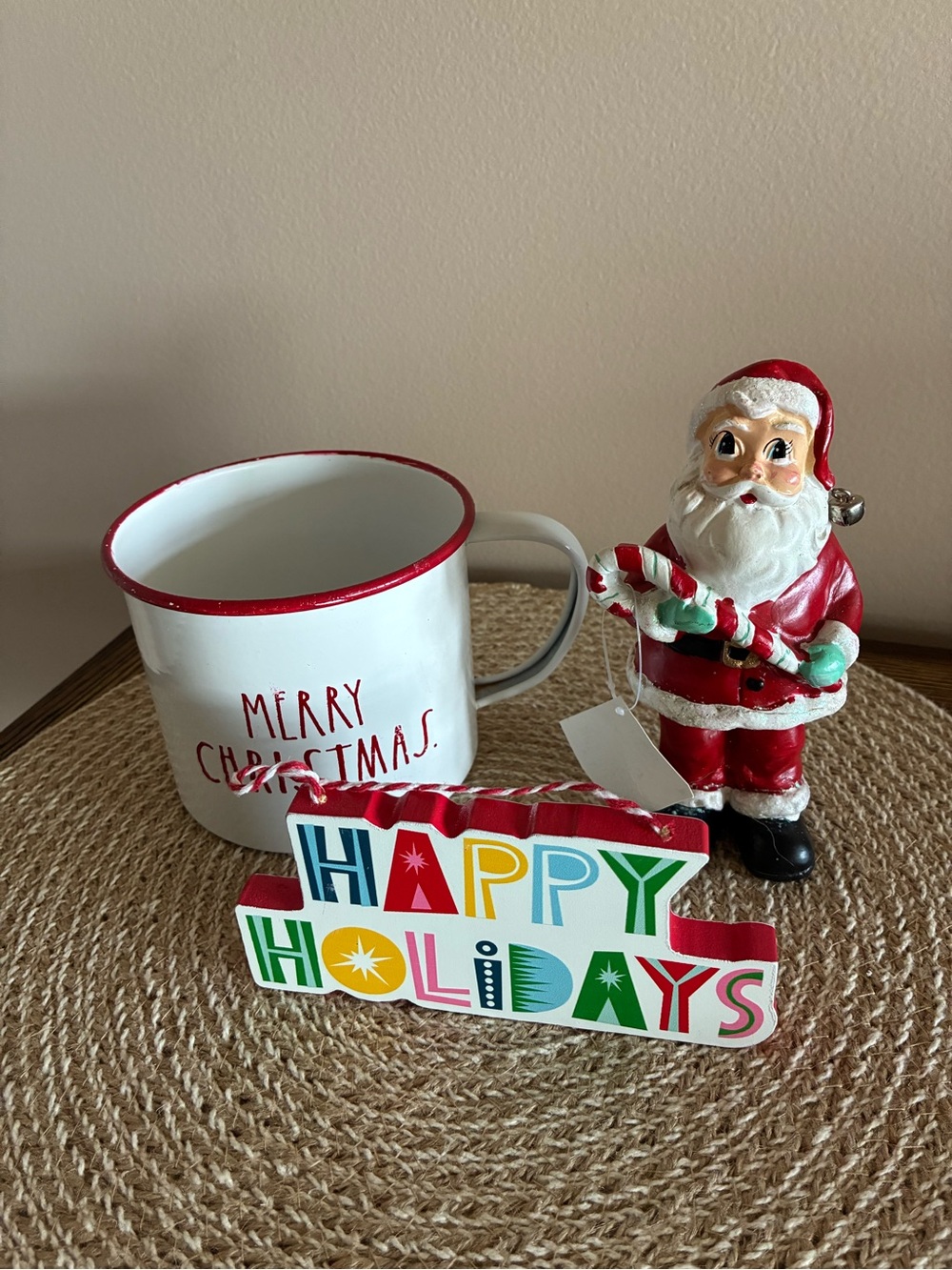 Christmas Holiday Decor Set of 3 pieces